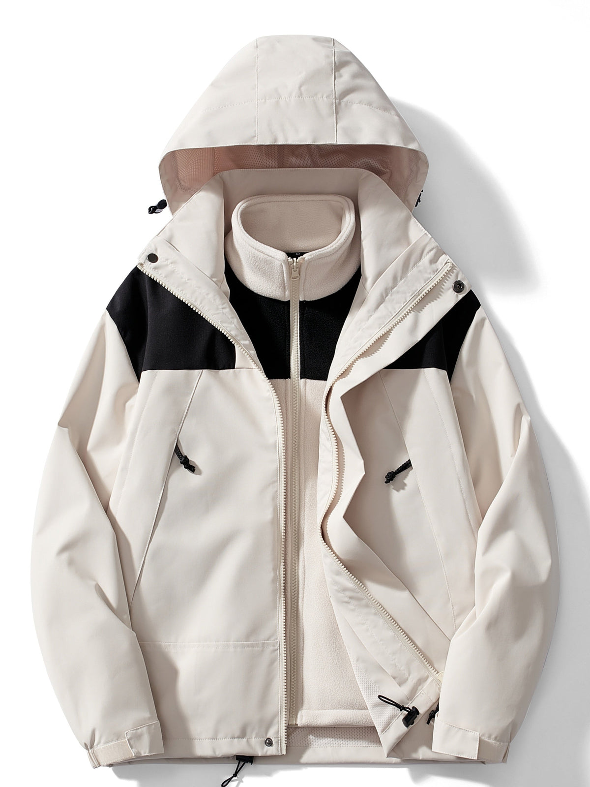 Men's 3-in-1 Outdoor Jacket With Hood And Removable Inner Jacket – Versatile Winter Outerwear For Cold Days, Everyday Wear, And Outdoor Activities