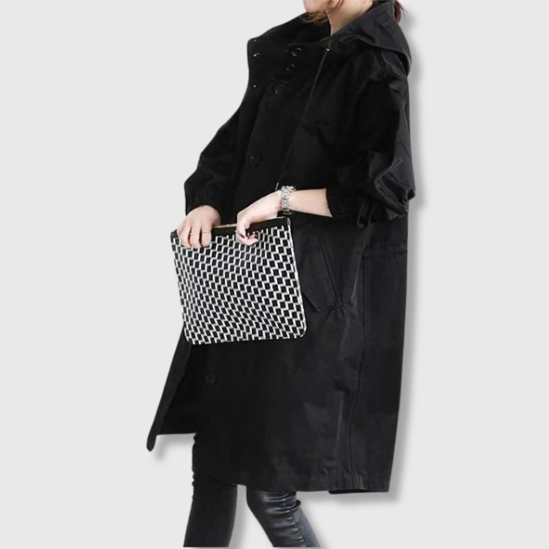 Amelia – Elegant Oversized Trench Coat for Women