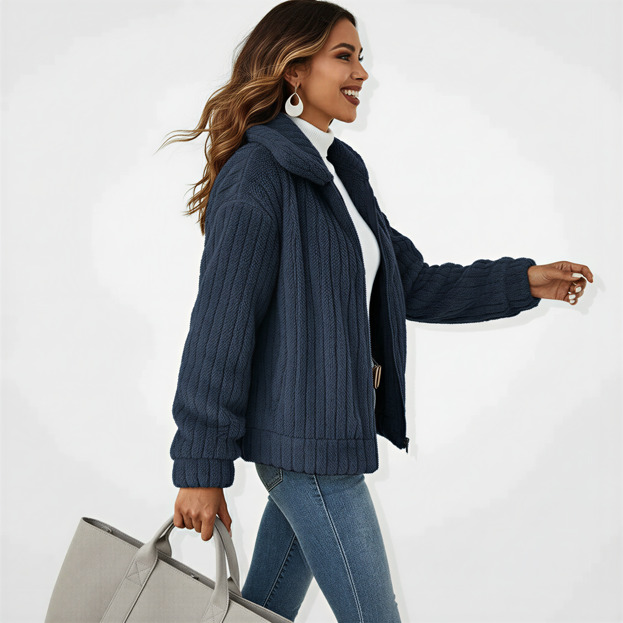 Viola – Soft Zip Jacket in Casual Style