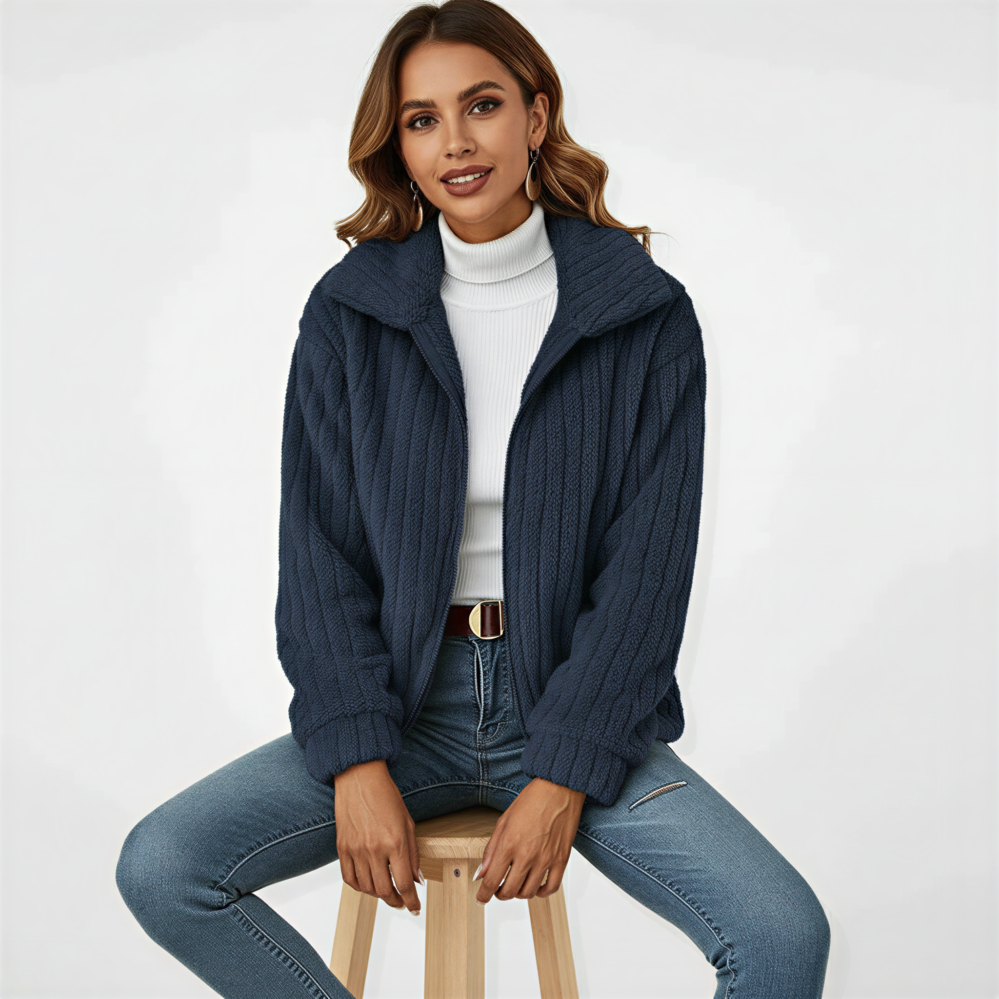 Viola – Soft Zip Jacket in Casual Style