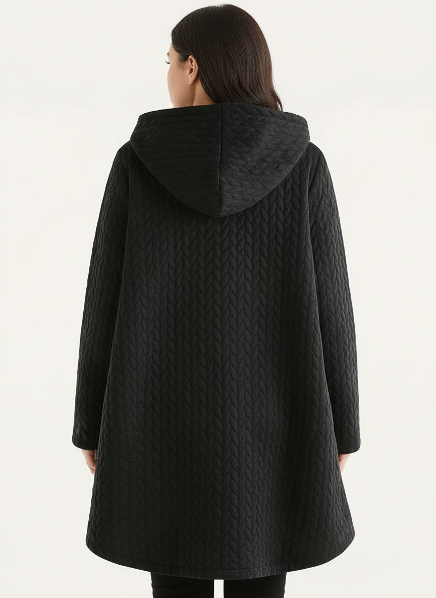 Vittoria – Quilted Jacket with Wood Effect Buttons