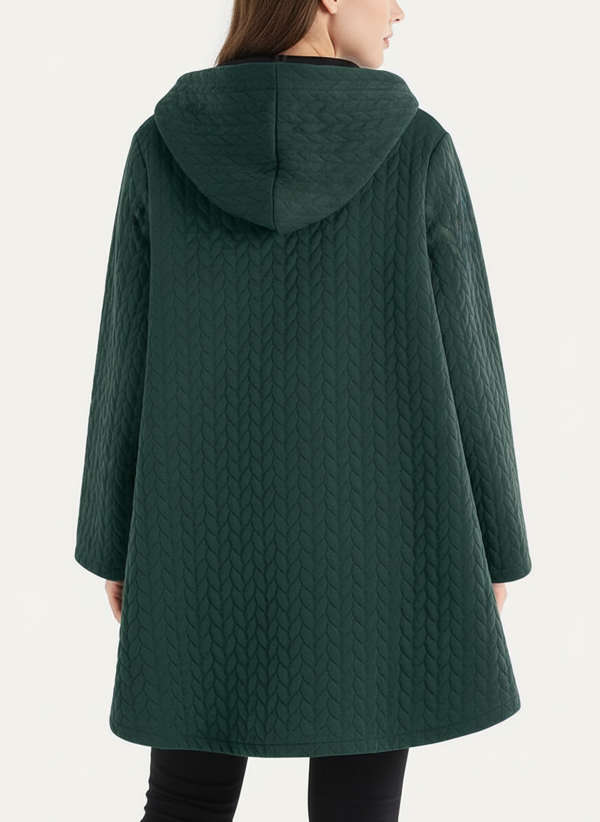 Vittoria – Quilted Jacket with Wood Effect Buttons