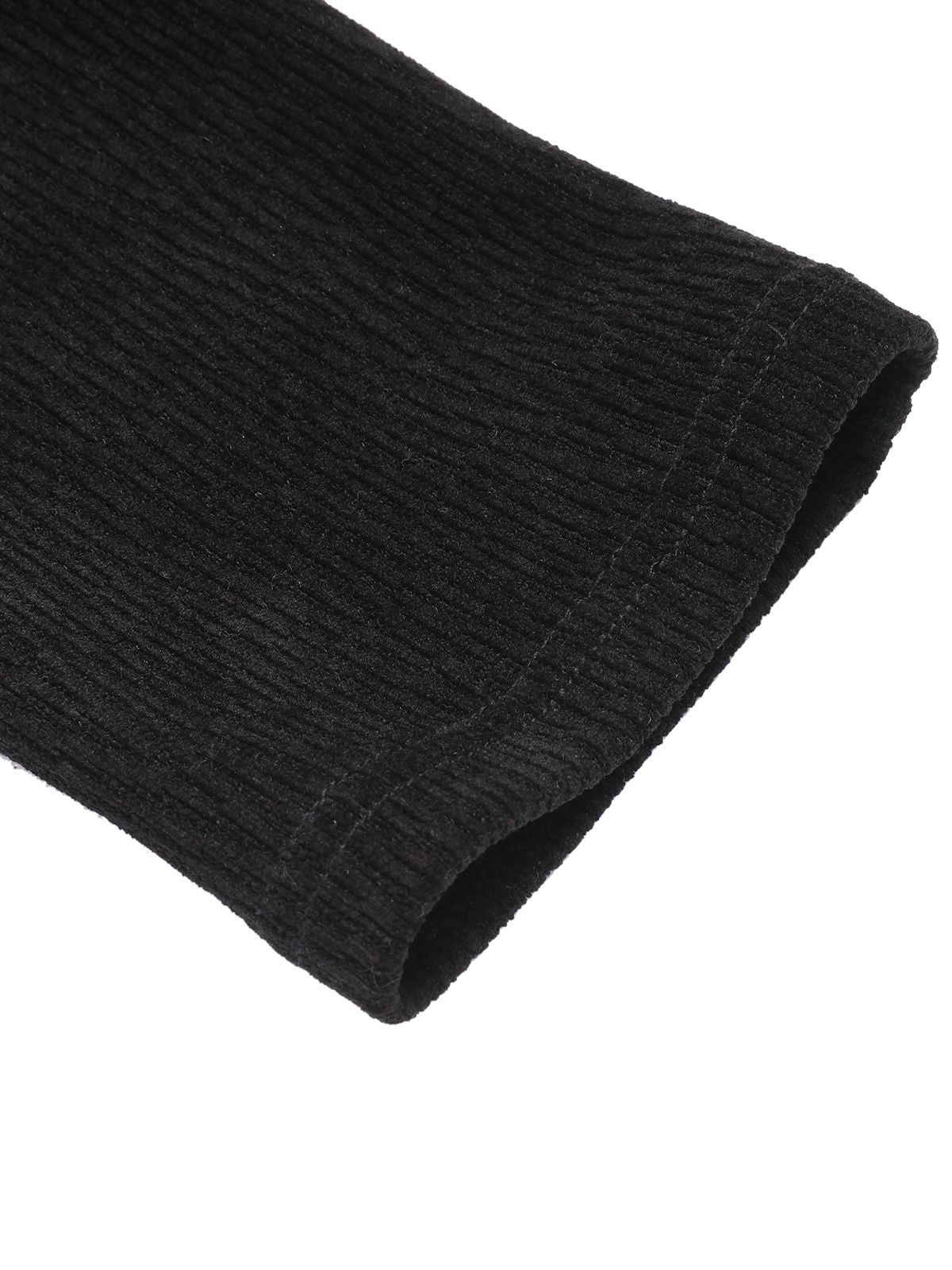 Evelina - Short Black Jacket in Structured Knit