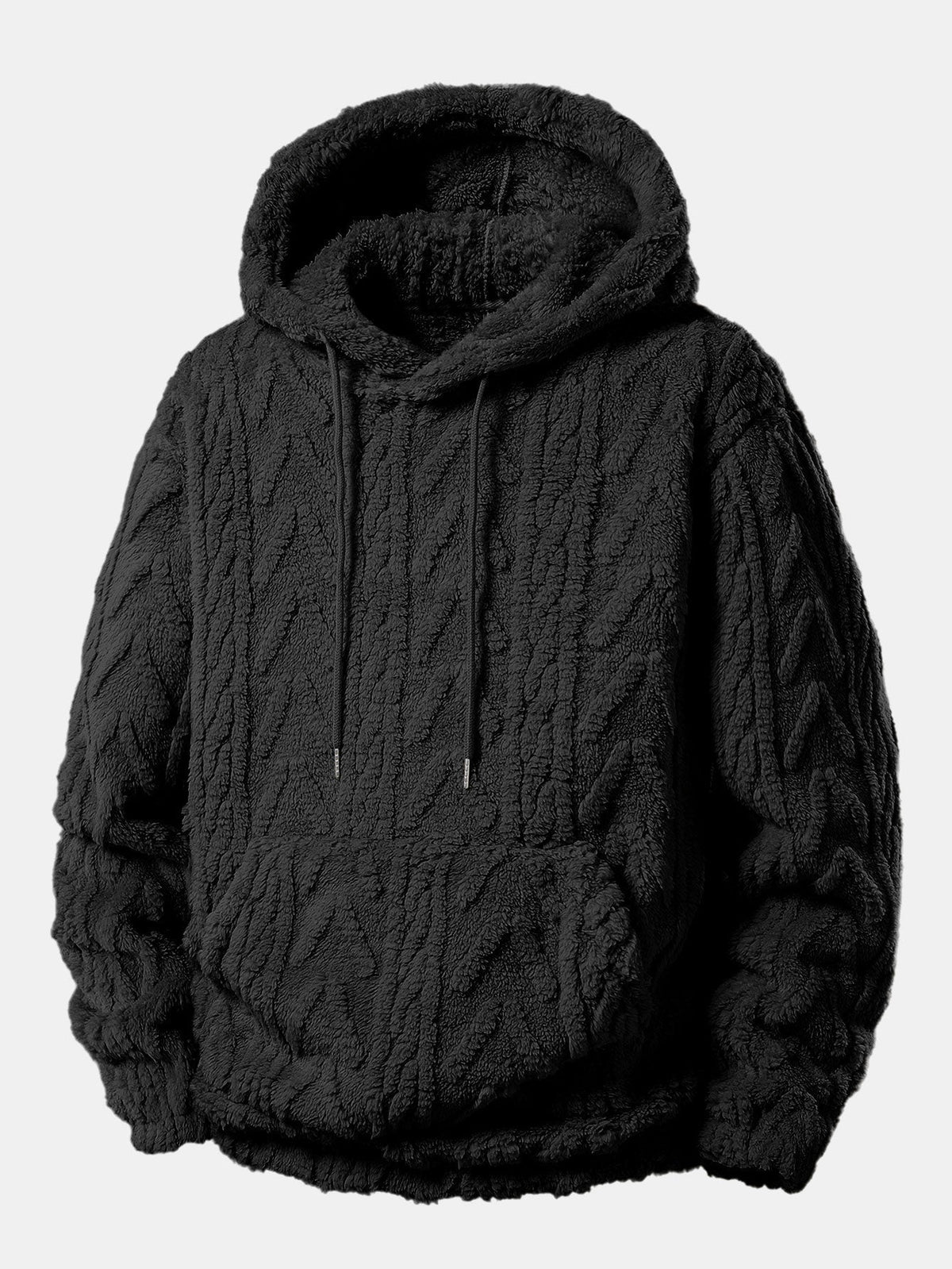 Men's Teddy Fleece 2-piece Set With A Casual Hoodie And Joggers – A Warm Set For Cold Days, Everyday Wear, And Leisure