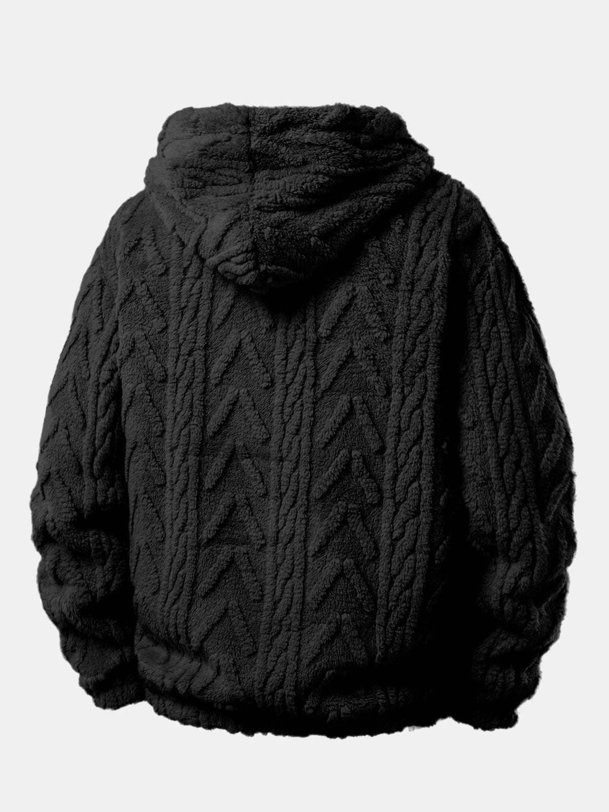 Men's Teddy Fleece 2-piece Set With A Casual Hoodie And Joggers – A Warm Set For Cold Days, Everyday Wear, And Leisure