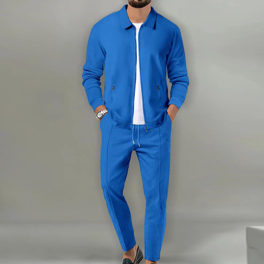 Men's Elegant Casual Suit With A Comfortable, Tailored Fit – A Versatile Suit Set For Work, Everyday Wear, And Smart Casual Style