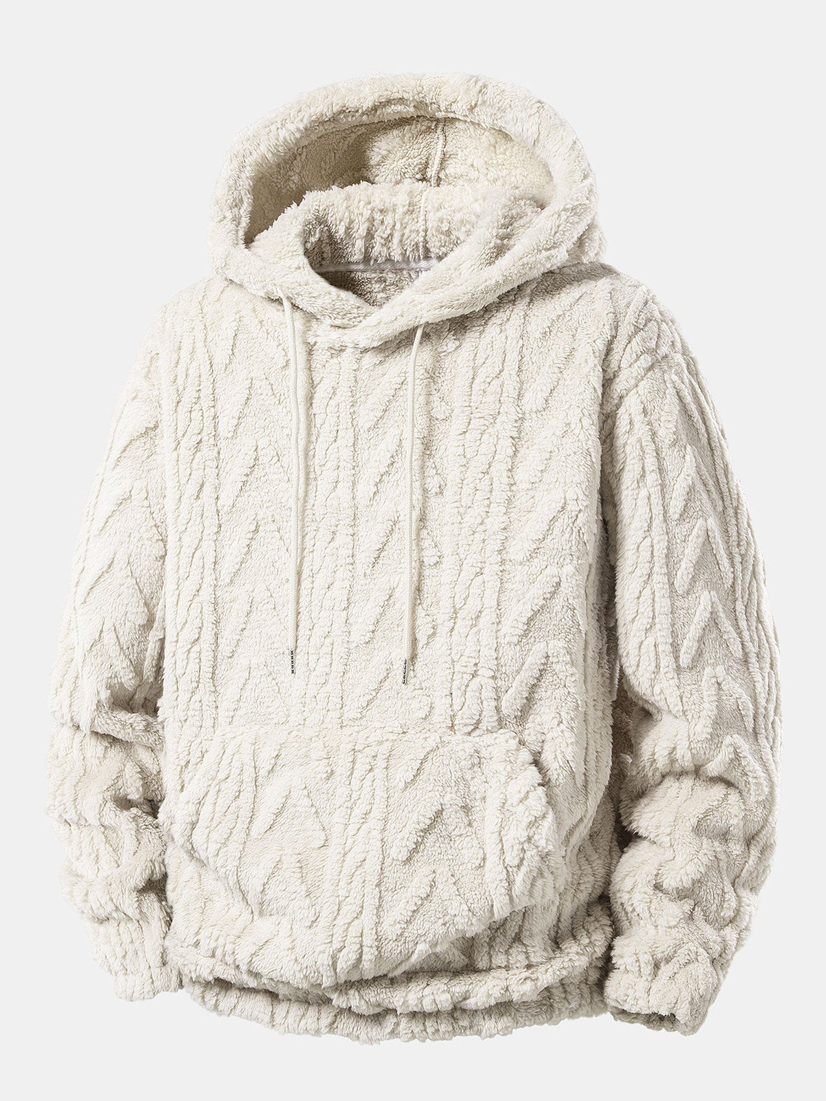 Men's Teddy Fleece 2-piece Set With A Casual Hoodie And Joggers – A Warm Set For Cold Days, Everyday Wear, And Leisure