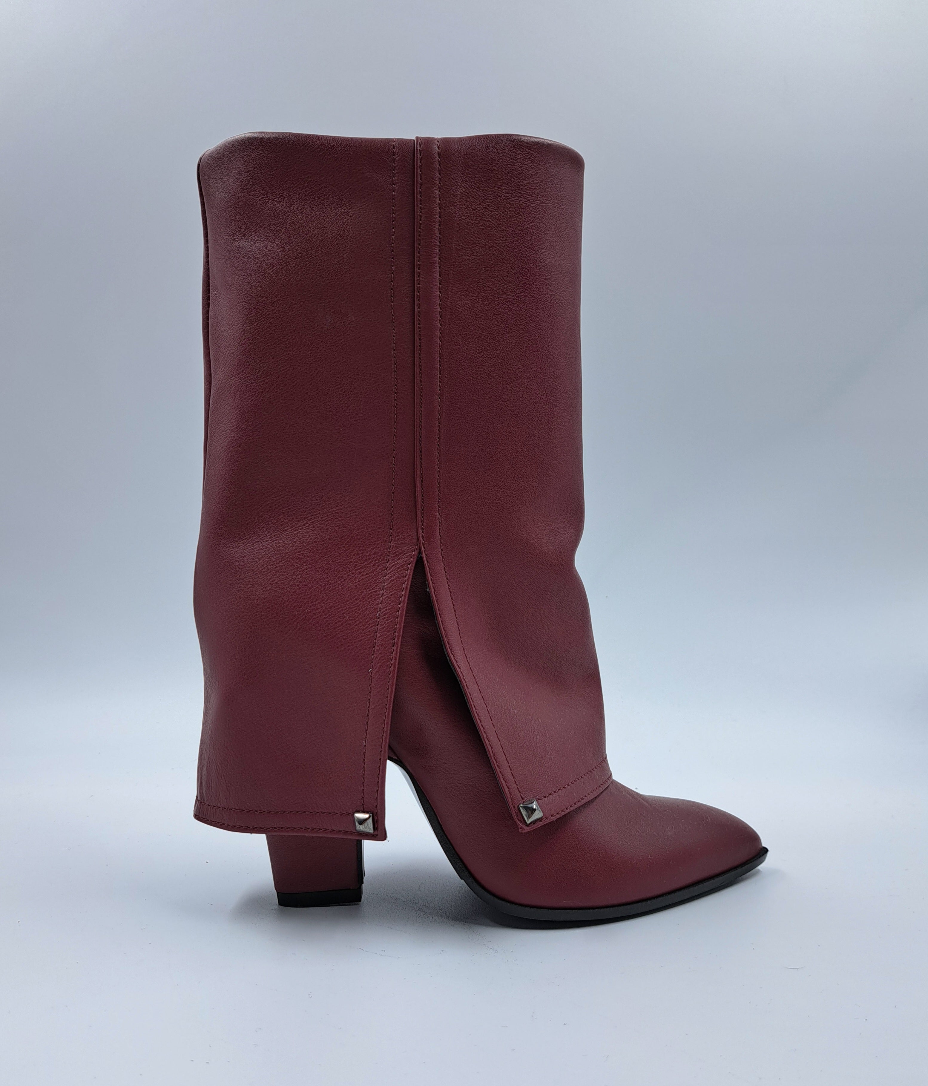 Francilla - Elegant women's boots in barolo colour