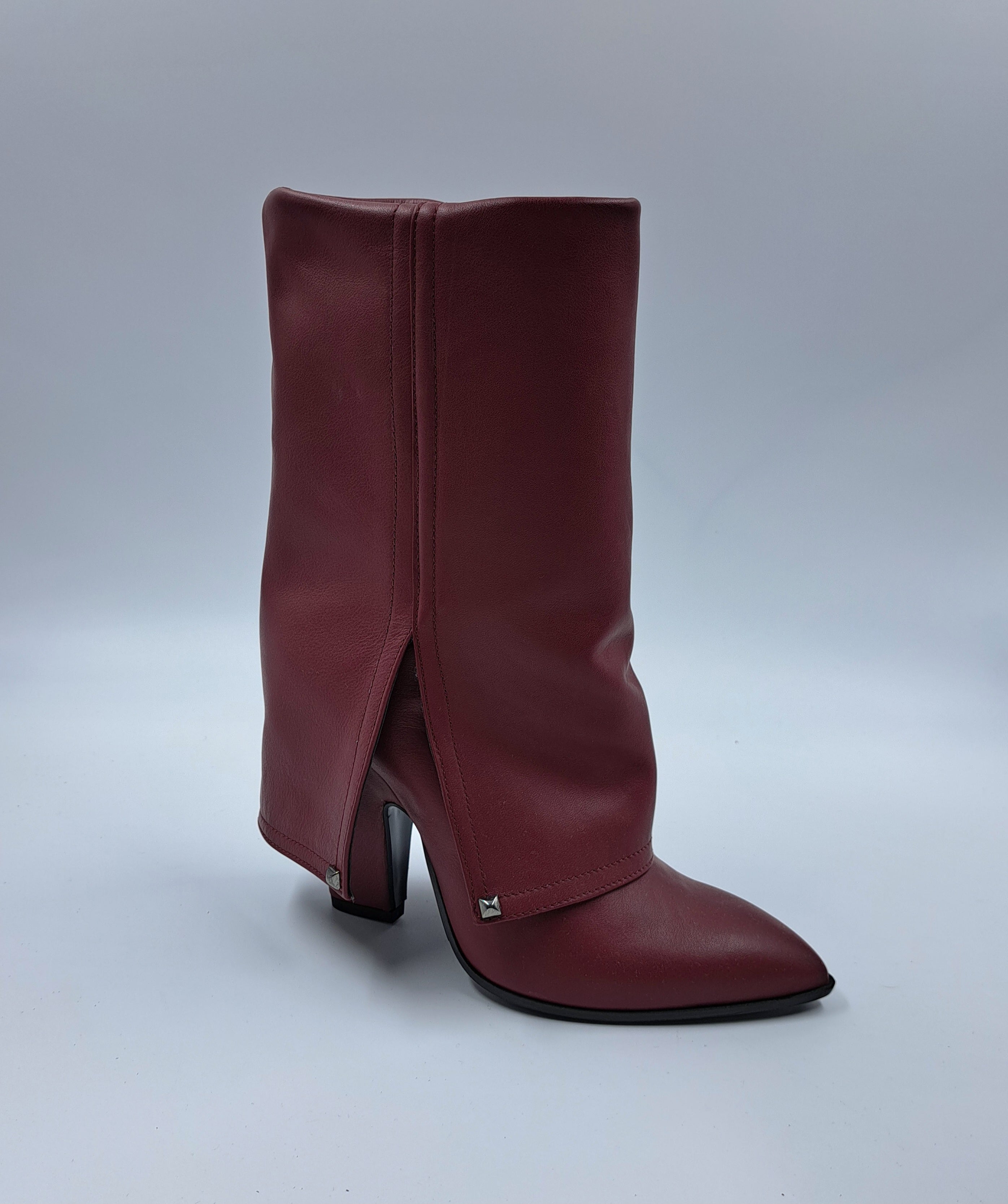 Francilla - Elegant women's boots in barolo colour