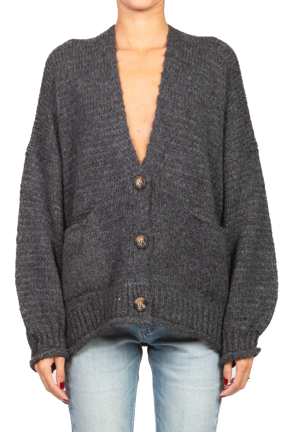 Patrizia - Balloon Sleeve Oversized Cardigan