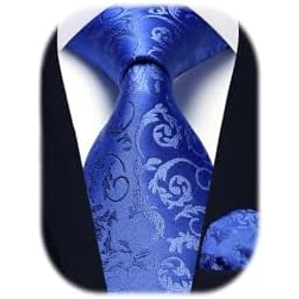 Men's Tie Set With A Paisley Jacquard Pattern – Elegant Formal Accessories For Weddings, Festive Events, And Special Occasions
