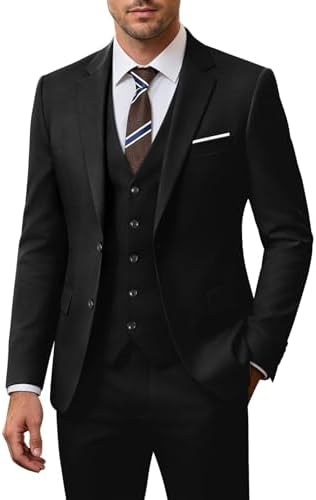 Men's 3-piece Wedding Suit With A Slim Fit And A 2-button Jacket – An Elegant Suit For Weddings, Parties, And Formal Occasions