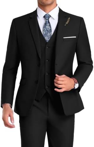 Men's Formal 3-piece Suit With An Elegant, Tailored Fit – A Stylish Suit Set For Weddings, Business, And Formal Occasions