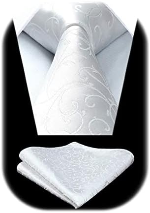 Men's Tie Set With A Paisley Jacquard Pattern – Elegant Formal Accessories For Weddings, Festive Events, And Special Occasions