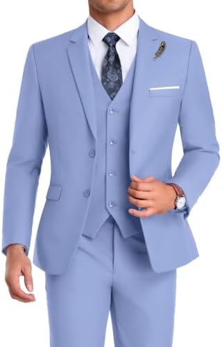 Men's Formal 3-piece Suit With An Elegant, Tailored Fit – A Stylish Suit Set For Weddings, Business, And Formal Occasions