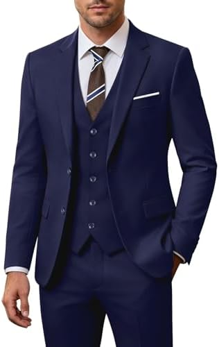 Men's 3-piece Wedding Suit With A Slim Fit And A 2-button Jacket – An Elegant Suit For Weddings, Parties, And Formal Occasions