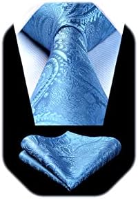 Men's Tie Set With A Paisley Jacquard Pattern – Elegant Formal Accessories For Weddings, Festive Events, And Special Occasions