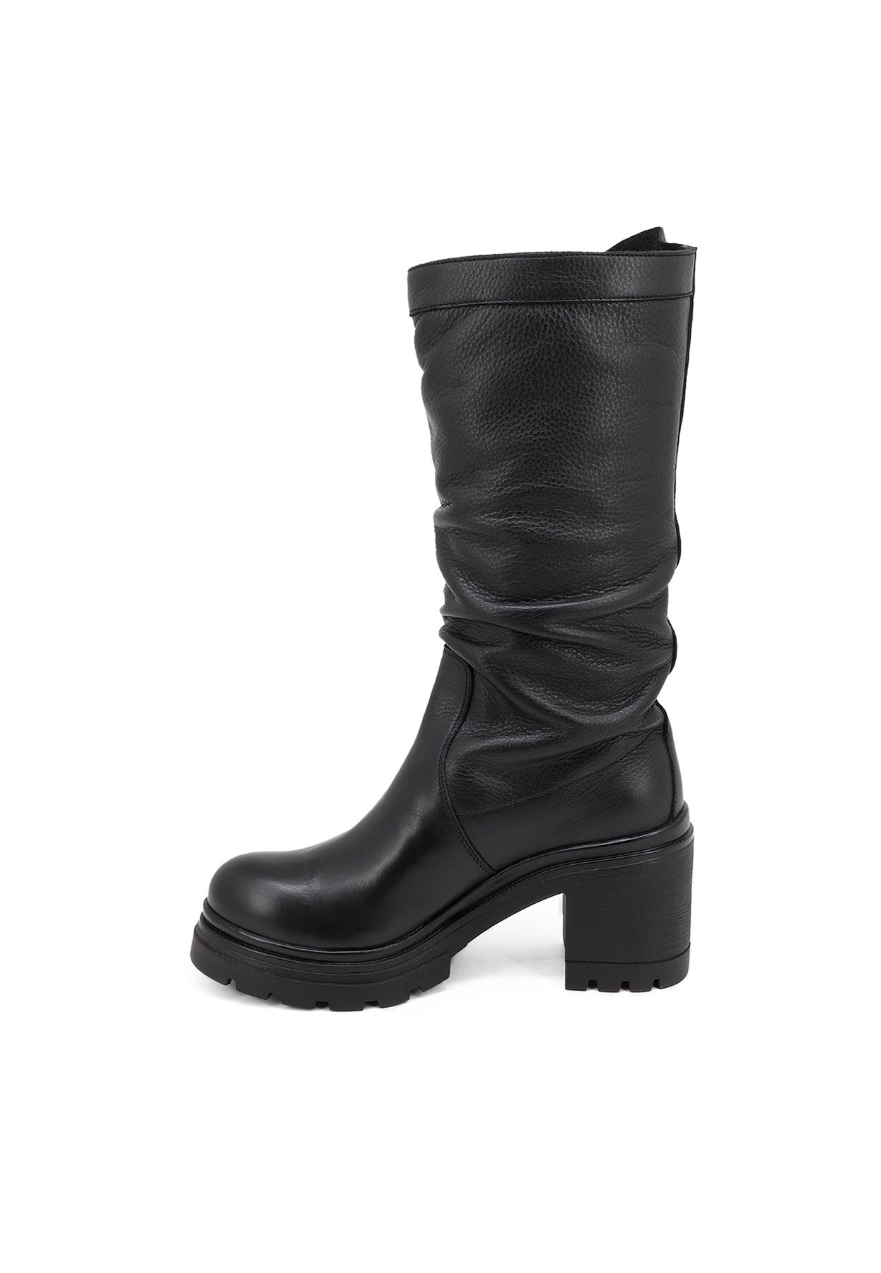 Lavinia - Women's Elegant Biker Boots with Heel