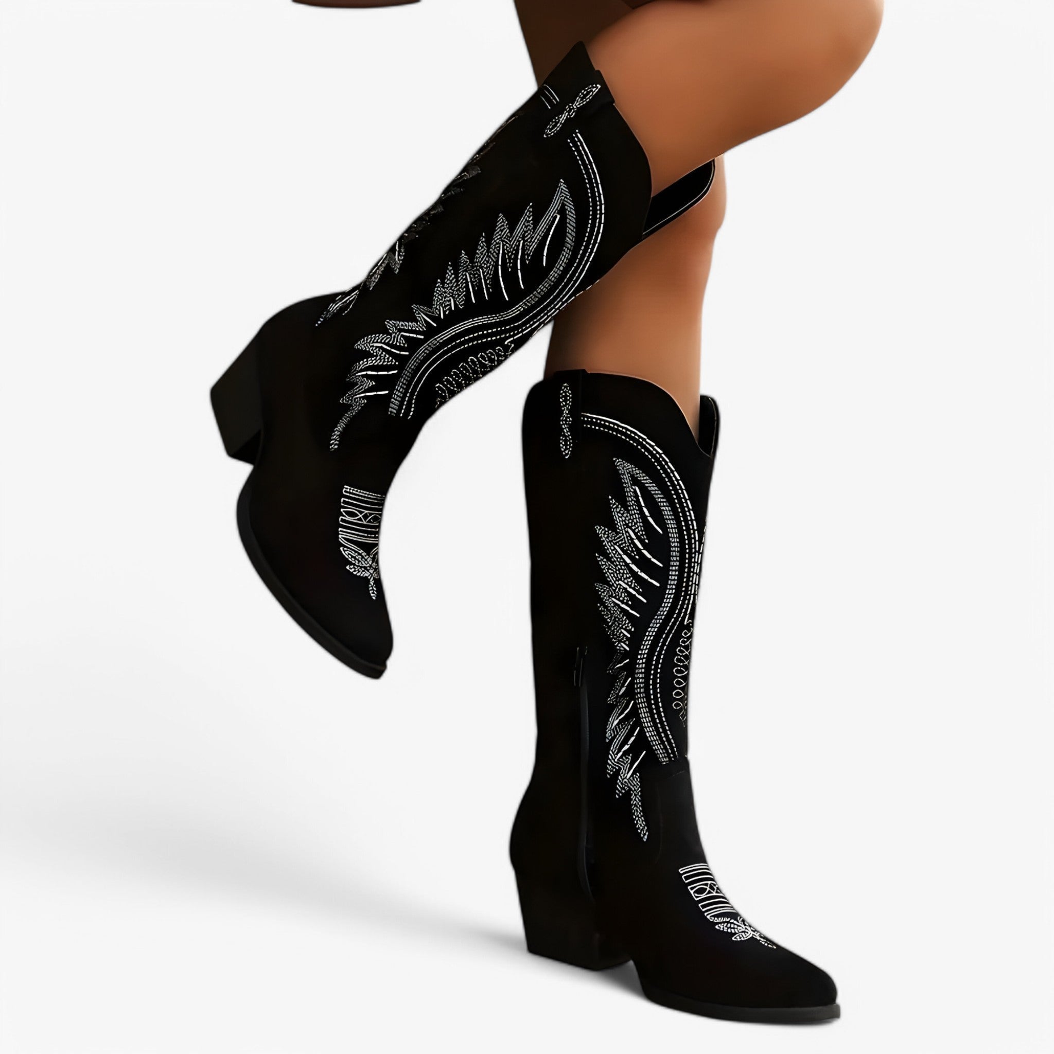 Hildegarda - Trendy Cowboy Style Women's Boots