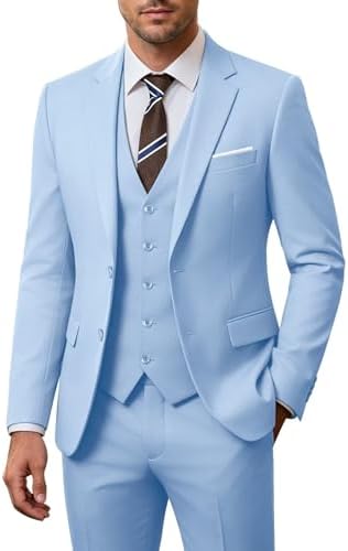 Men's 3-piece Wedding Suit With A Slim Fit And A 2-button Jacket – An Elegant Suit For Weddings, Parties, And Formal Occasions