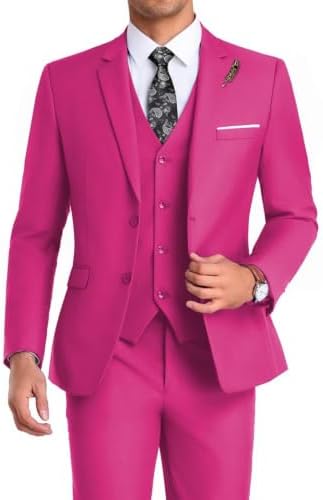 Men's Formal 3-piece Suit With An Elegant, Tailored Fit – A Stylish Suit Set For Weddings, Business, And Formal Occasions