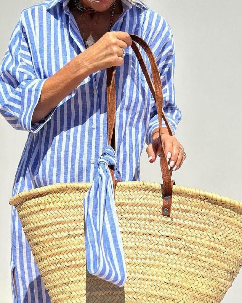 Clara | Women Relaxed Fit Button Front Summer Shirt Dress