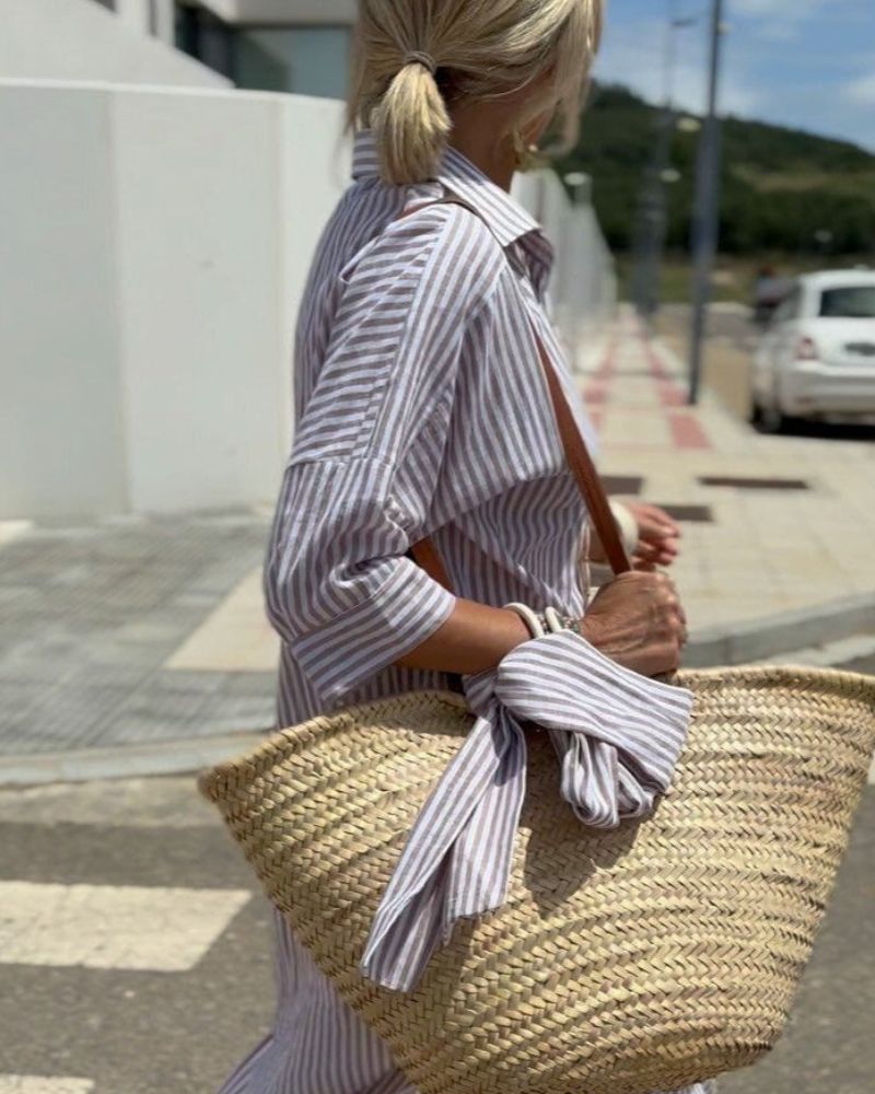Clara | Women Relaxed Fit Button Front Summer Shirt Dress