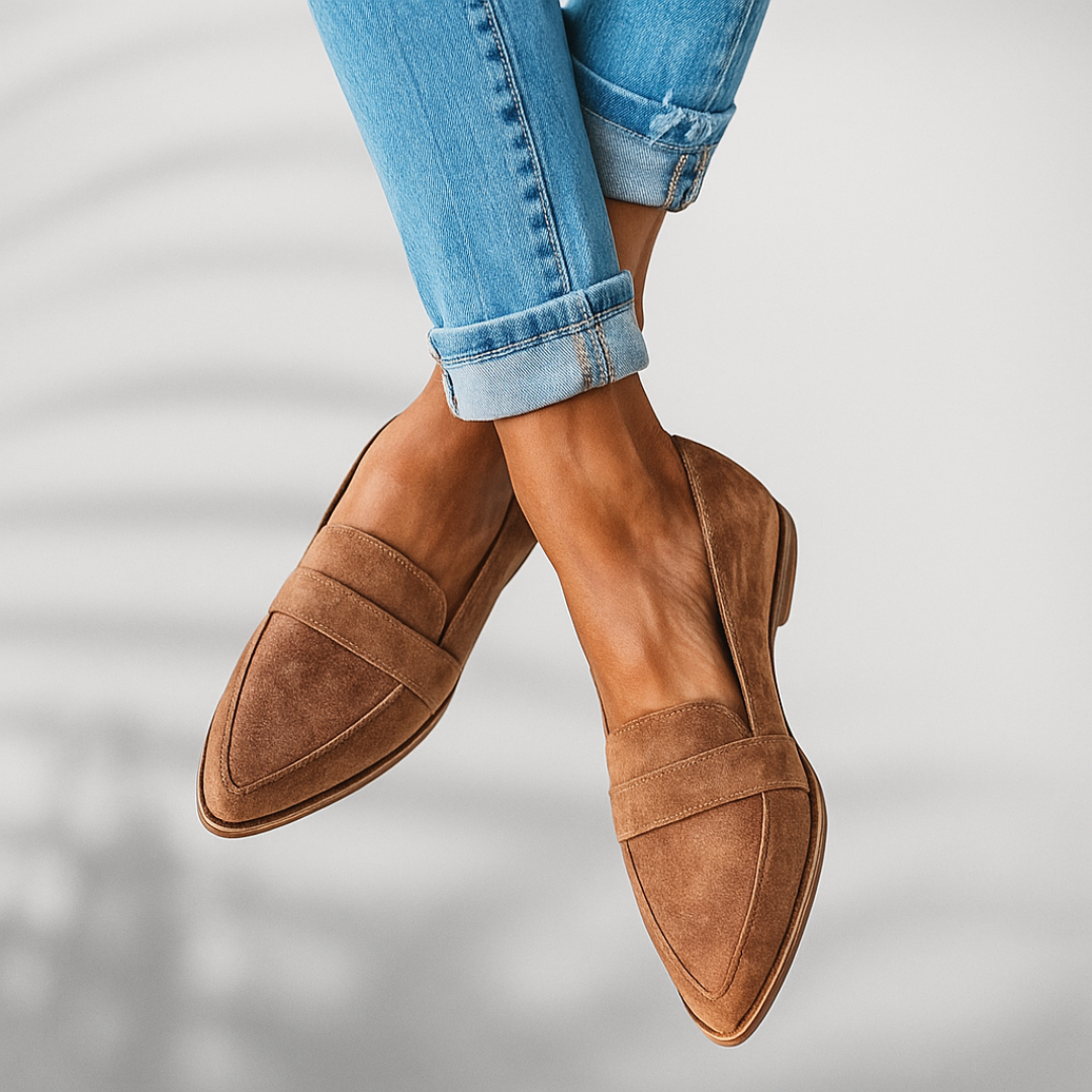 Livia | Women Minimalist Pointed Toe Slip On Loafers