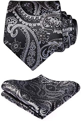 Men's Tie Set With A Paisley Jacquard Pattern – Elegant Formal Accessories For Weddings, Festive Events, And Special Occasions