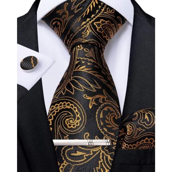 Men's Formal Paisley Tie – An Elegant Tie For Weddings, Parties, And Special Occasions