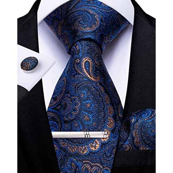 Men's Formal Paisley Tie – An Elegant Tie For Weddings, Parties, And Special Occasions