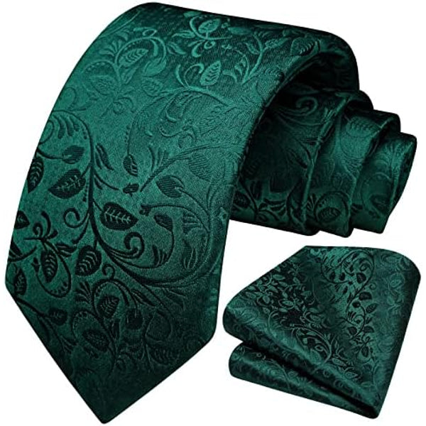 Men's Tie Set With A Paisley Jacquard Pattern – Elegant Formal Accessories For Weddings, Festive Events, And Special Occasions