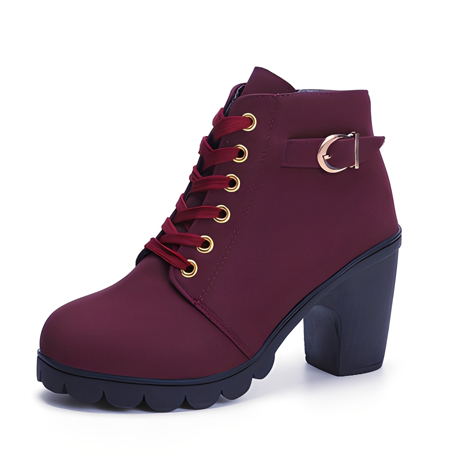 Umberta – Trendy Block Heel Ankle Boots for Women