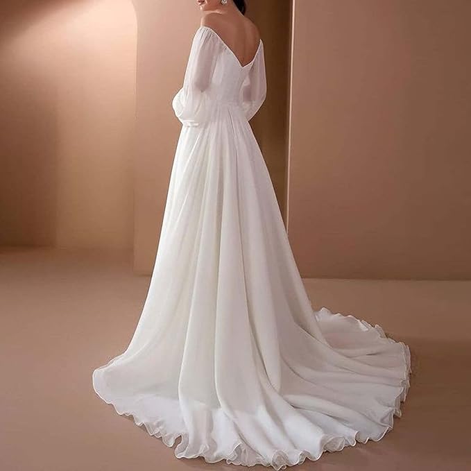 Women's Off-the-shoulder Maxi Dress With A Romantic Design – Elegant Party Dress For Weddings, Formal Occasions, And Special Events