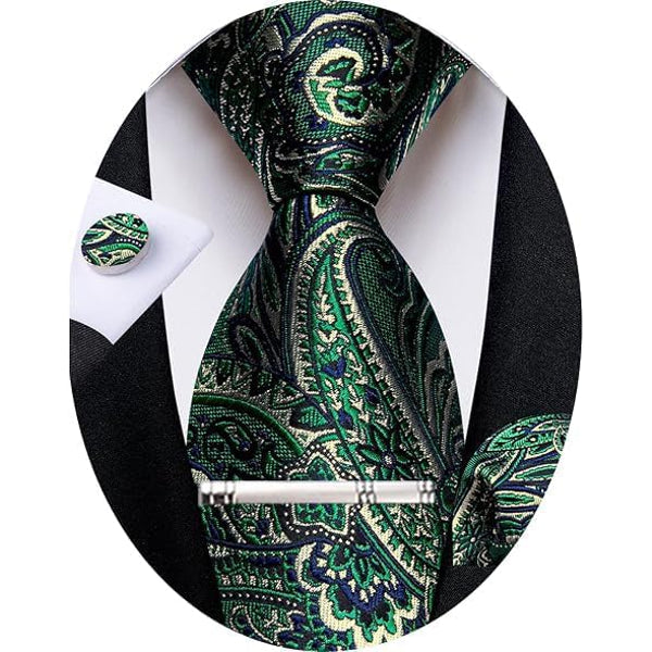 Men's Formal Paisley Tie – An Elegant Tie For Weddings, Parties, And Special Occasions