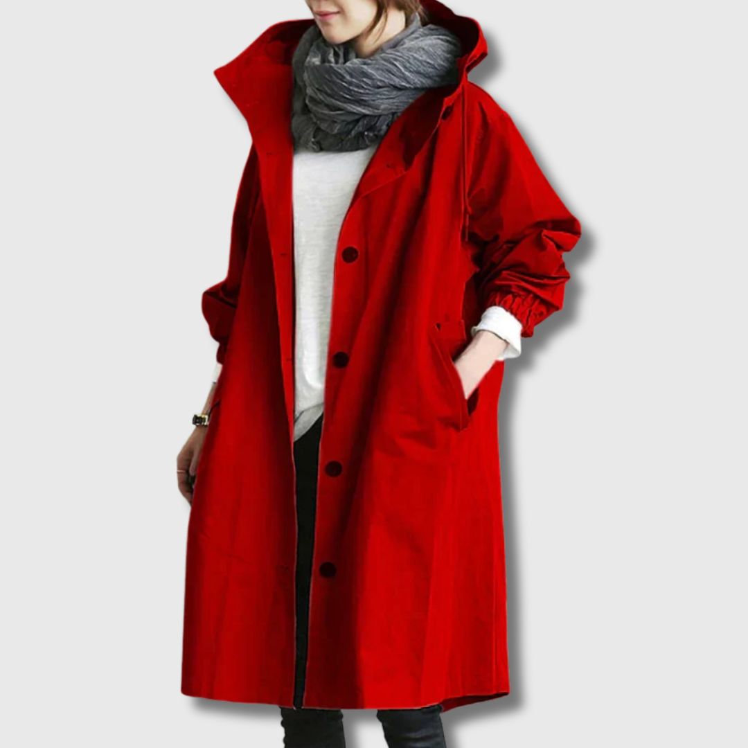 Amelia – Elegant Oversized Trench Coat for Women