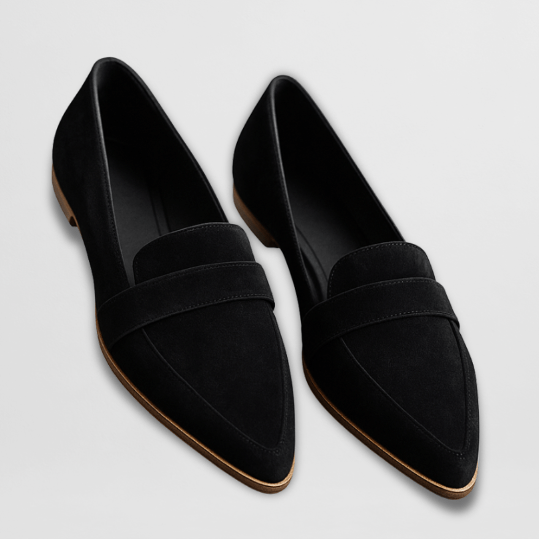 Aria | Women Brown Suede Classic Penny Loafers