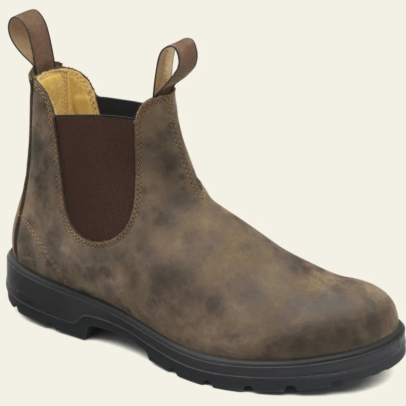 Men's Waterproof Chelsea Boots - Slip-on Vegan Leather Footwear For Wet Weather Wear