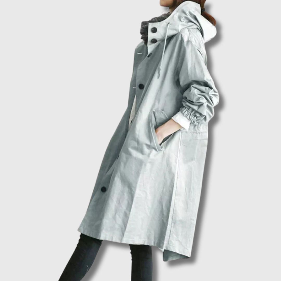 Amelia – Elegant Oversized Trench Coat for Women