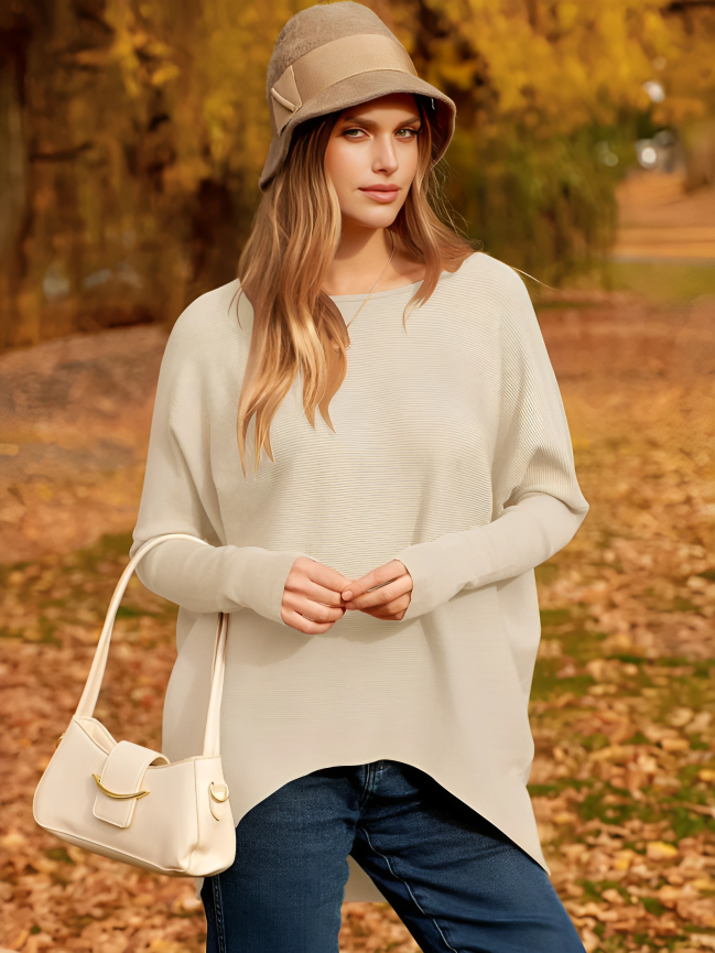 Agata - Elegant Oversized Jumper for Autumn