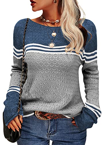 Alba - Elegant Striped Knitted Women's Sweater