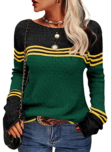 Alba - Elegant Striped Knitted Women's Sweater