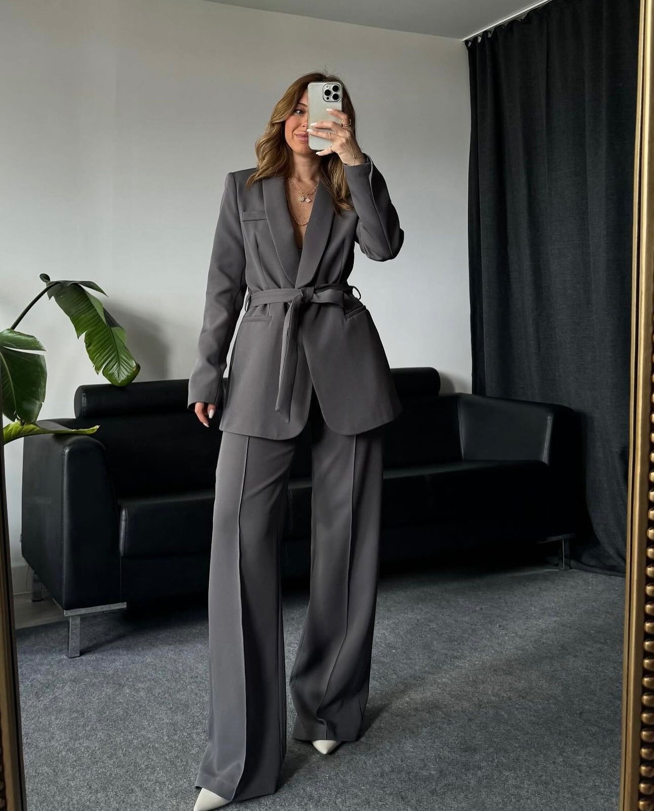 Aurora - Elegant Tailored Suit in Brushed Cotton
