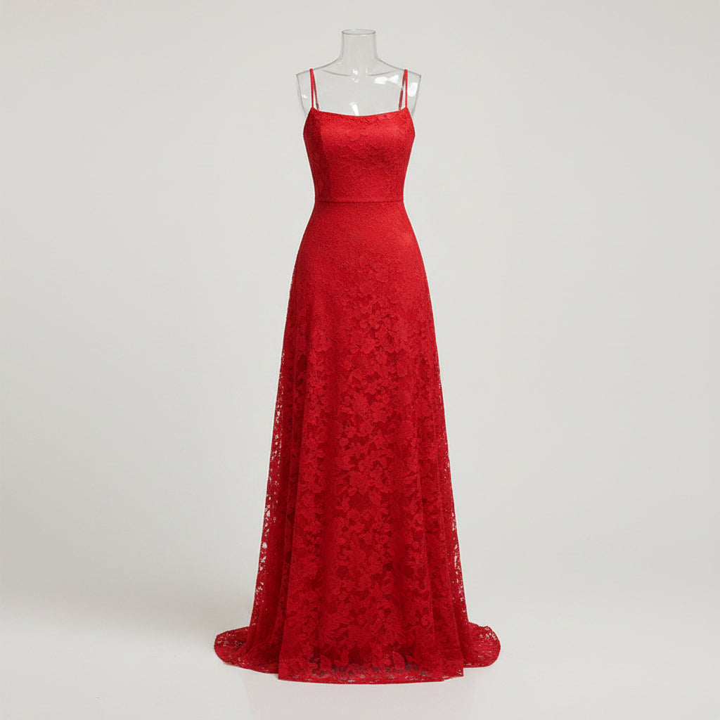 Women's Elegant Lace Maxi Dress – Long Party Dress For Evening Wear, Weddings, And Formal Occasions