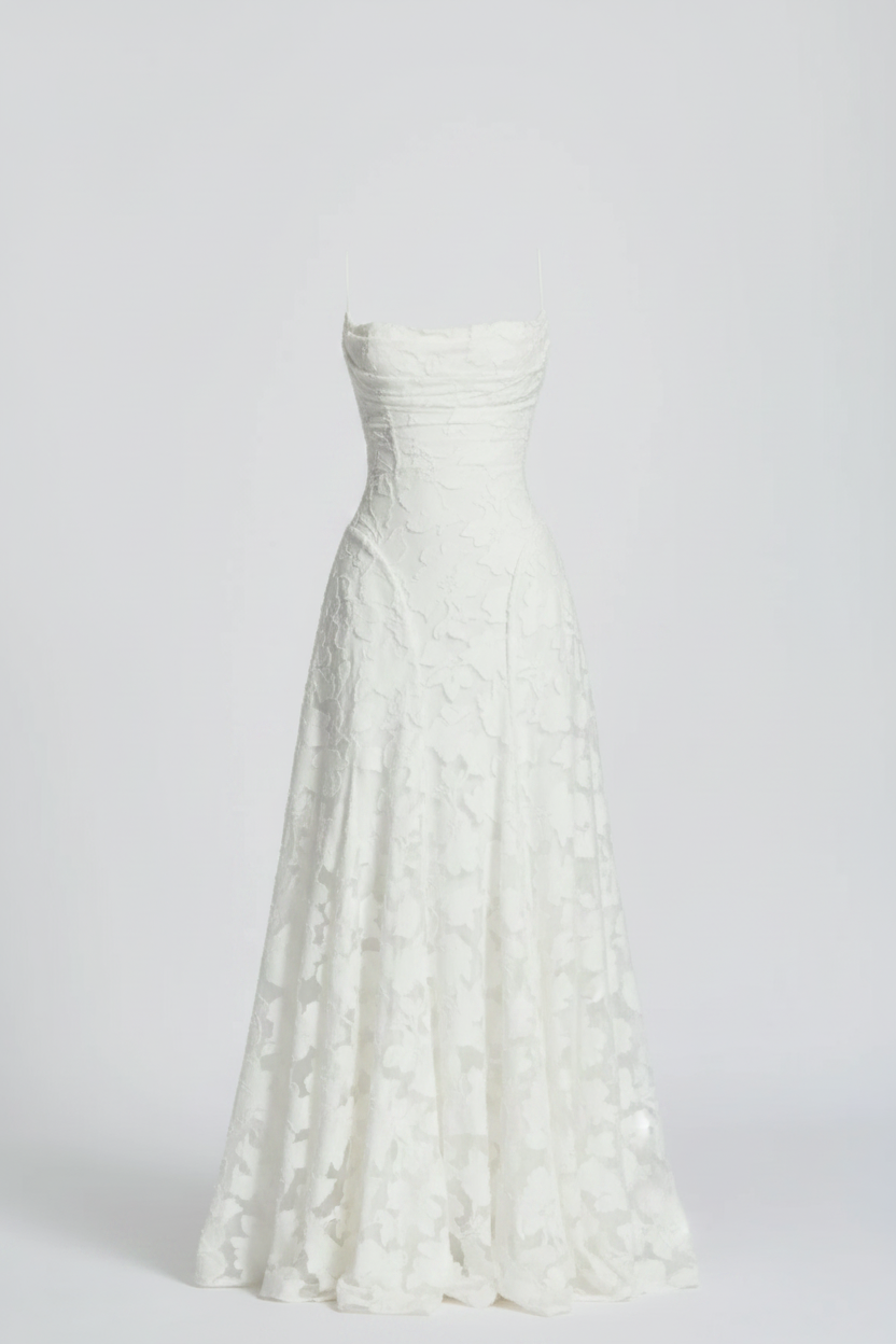 Women's Elegant Lace Maxi Dress – Long Party Dress For Evening Wear, Weddings, And Formal Occasions