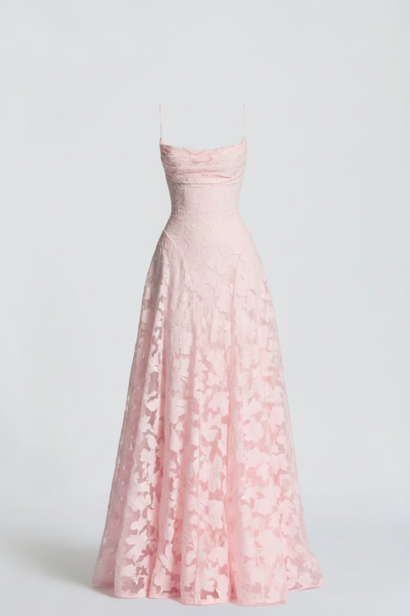 Women's Elegant Lace Maxi Dress – Long Party Dress For Evening Wear, Weddings, And Formal Occasions