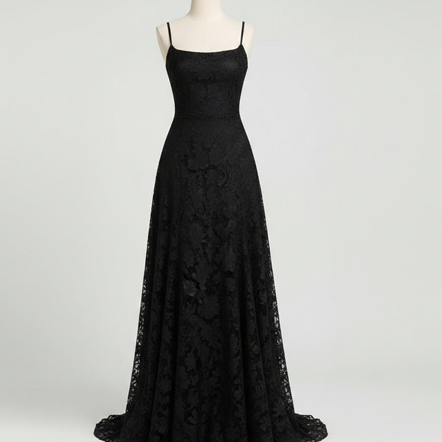 Women's Elegant Lace Maxi Dress – Long Party Dress For Evening Wear, Weddings, And Formal Occasions