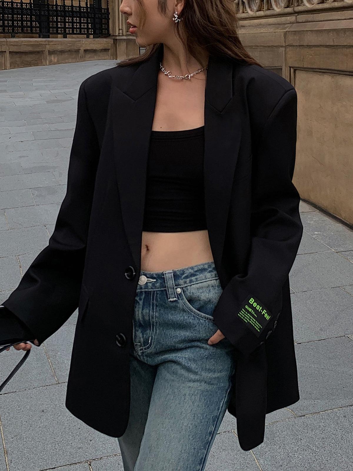 Isabella - Oversized Women's Blazer with Notched Lapels