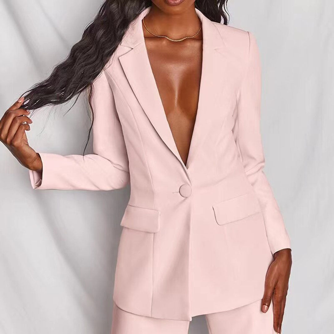 Dionisia – Elegant Women's Suit with Blazer and Trousers