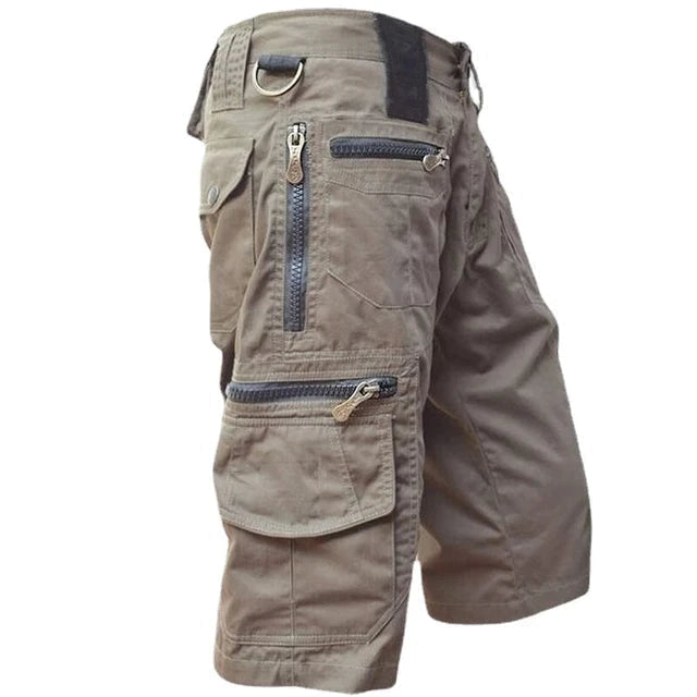 Men's Cargo Shorts - Multi-pocket Utility Design With ZIP Fastening For Outdoor Summer Wear